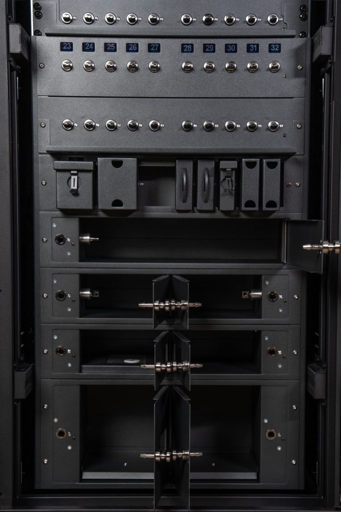 Sistem RackSafe pentru rafturi de servere de 19”